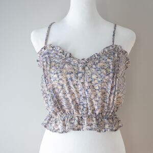 Blu Pepper Floral Tank Top Sweetheart Style